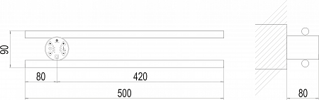 Полка Электро П2 КРУГ 500х90 NEW Южно-Сахалинск - фото 3